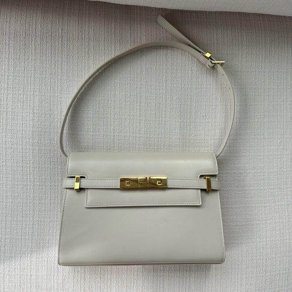 Saint Laurent Small Manhattan Shoulder Bag in Blanc Vintage - Picture 6 of 8